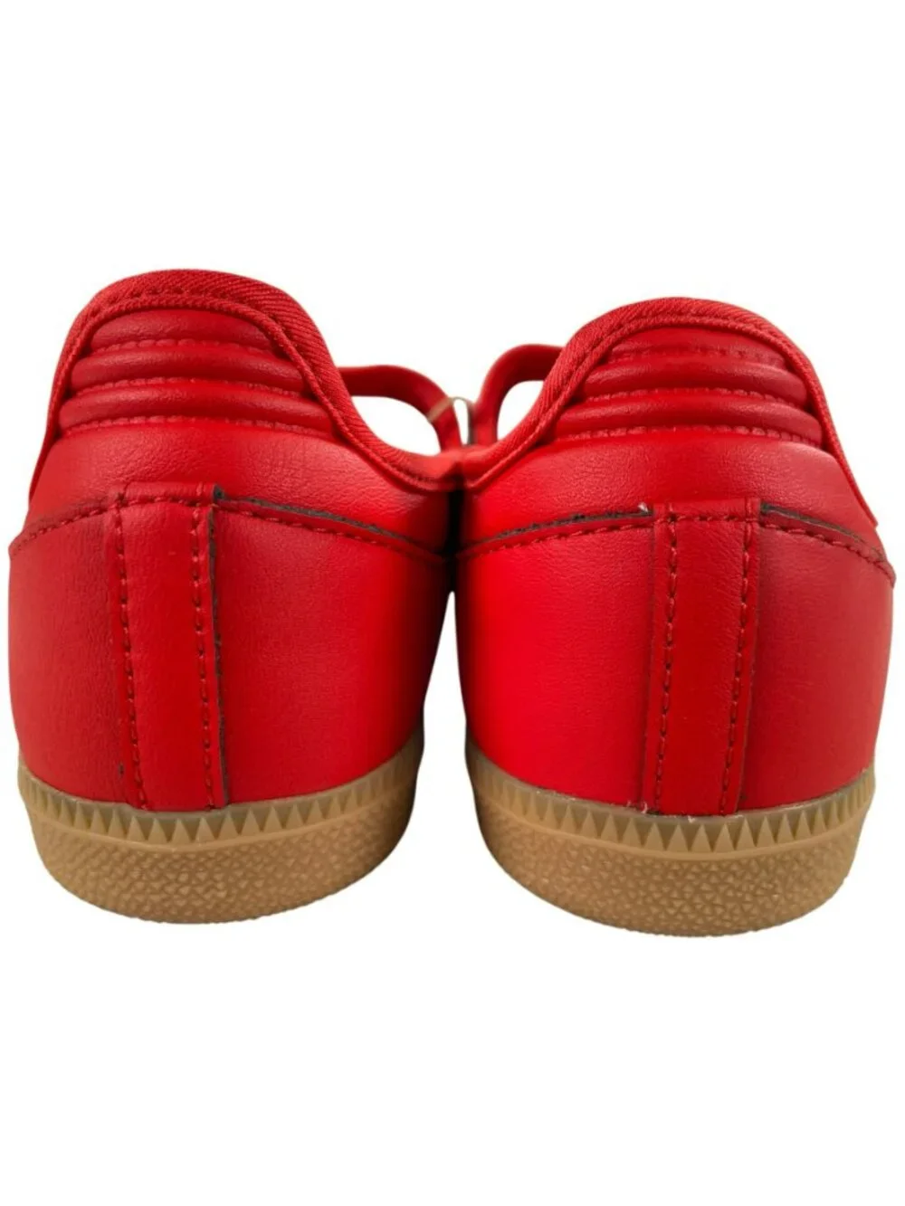 Adidas Samba Jane J Red Shoes Velcro Strap Casual Style KK1435 Kids Size 4 NEW